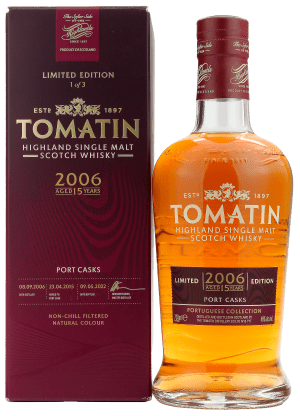 Whisky Tomatin 15 Ans Portug. Col. Port Casks Non millésime 70cl