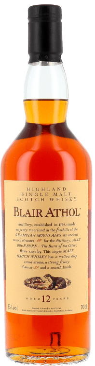 Whisky Blair Athol 12 ans Non millésime 70cl